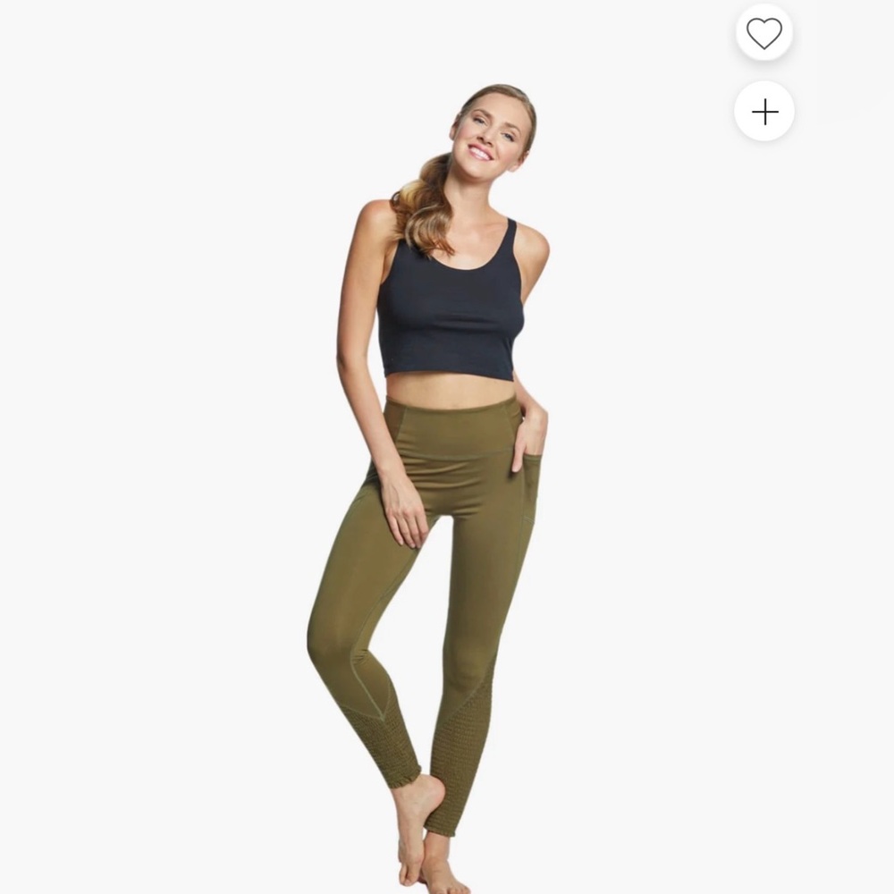 FP Movement by Free People Time Is Now Smocked Leggings With Pockets XS
